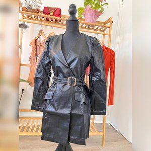 Black faux fur dress for women Blashe brand size M